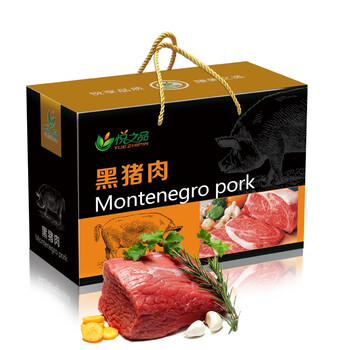 悦之品 春节年货黑猪肉礼盒提货券 498型品韵3100g【图片 价格 品牌