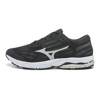美津浓mizuno男女22新款慢跑缓震跑步鞋wavestream201黑色银色男40