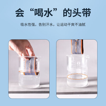 PROIRON普力艾 运动头带发带男女跑步吸汗篮球健身瑜伽头箍防汗 两条装 PROIRON普力艾 运动头带发带男女跑步吸汗篮球健身瑜伽头箍防汗 两条装