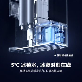 米家小米净水器 台式净饮机冷热版饮水机RO反渗透冷热净一体直饮机家用冷热饮水机3秒即热MRCH122