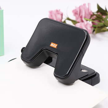 MAX美克司（MAX）多功能两孔打孔器 省力办公文件档案圆孔打孔机（25张/65g）DP-25T 黑色