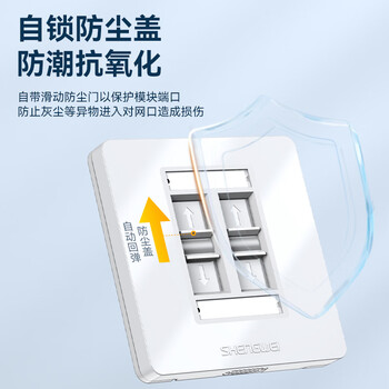 胜为(shengwei)工程级语音信息面板四口 四位网线插座通用86型网络面板电脑网络插座信息电话模块 CSIP304H 胜为(shengwei)工程级语音信息面板四口 四位网线插座通用86型网络面板电脑网络插座信息电话模块 CSIP304H