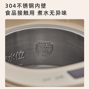小熊（Bear）电热水壶 双模式煮水 一键除氯 11段智能保温 夜灯取水 304不锈钢内胆 5L大容量电水瓶 ZDH-H50E1