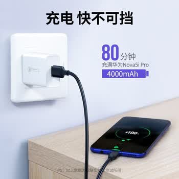 绿联（UGREEN） USB2.0转Type-C数据线 Type-C快充数据线 升级款 黑色 3米 5条装 60826 US287