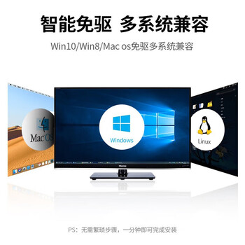绿联 CM475 typec扩展坞网卡usb转网口集分线器hub Type-C口 千兆网口 20920