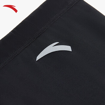 安踏（ANTA）冰袖男女通用冰丝防晒防紫外线袖套跑步骑行钓鱼护手臂 黑色L码