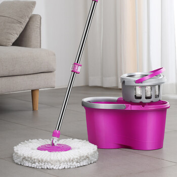 美丽雅旋转拖把带桶一套共2拖洗脱一体布家用一拖净免手洗地拖吸水墩布
