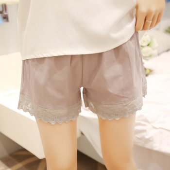 慕枫晴安全裤女防走光可外穿夏天纯棉睡裤短薄宽松蕾丝打底裤居家短裤