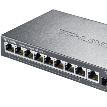 普联（TP-LINK）TL-SG2210P 云交换 10口全千兆Web网管 云管理PoE交换机 8PoE口+1千兆口+1千兆SFP 企业级分流器
