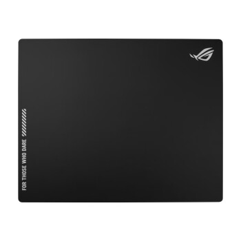ROG 月石 ACE L钢化玻璃电竞鼠标垫 涂层处理 9H钢化玻璃 大桌垫 游戏鼠标垫 超防滑橡胶底部  黑色