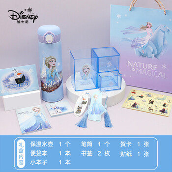 迪士尼(Disney)文具套装礼盒小学生学习用品 儿童保温杯便签贴纸水杯学习工具女孩生日礼物 艾莎DM28826F1 迪士尼(Disney)文具套装礼盒小学生学习用品 儿童保温杯便签贴纸水杯学习工具女孩生日礼物 艾莎DM28826F1