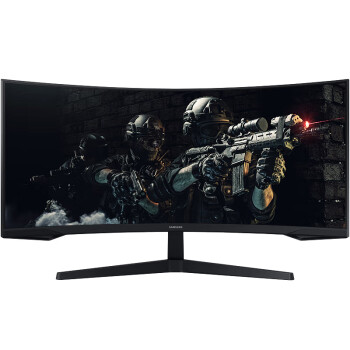 三星（SAMSUNG）34英寸 165Hz 2K 1000R曲面 1ms DP1.4接口 HDR10 FreeSync 玄龙骑士 带鱼屏 电竞 显示器 C34G55