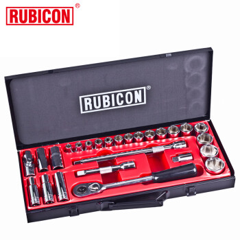 罗宾汉（RUBICON）RGS-026 26件套筒工具组套装汽修机修维修工具组工具箱 1/2英寸