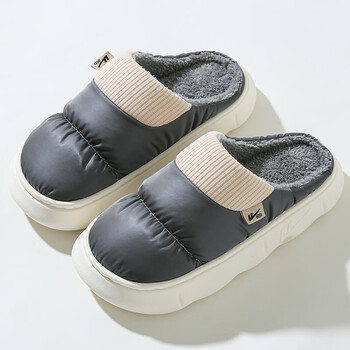 回力鞋回力棉拖鞋女冬季防滑室内家用防水保暖家居厚底布拖鞋男秋冬