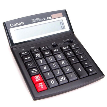 佳能Canon WS-1610T 大屏大字大键商务办公计算器/16位办公商务计算器