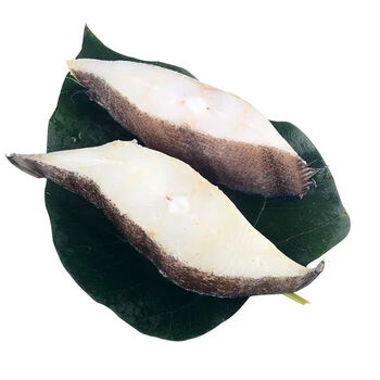 鲽鱼块新鲜鸦片鱼身格陵兰比目鱼野生深海鲽鱼身 四斤装 【冷链】真空