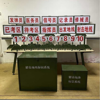 威崛夜间场地标识牌10个夜间场地靶位牌15个+夜间闪光器1套 (1套)