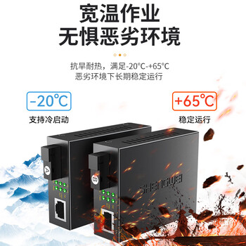 胜为（shengwei）BGH120TX 光纤收发器 百兆单模单纤光电转换器 SC接口20KM公里一对装