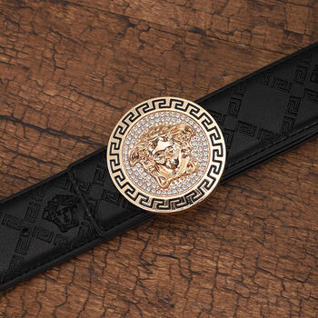 酷奇袋鼠(kuqidaishu)美杜莎皮带韩版快手同款瓦萨琪腰带男款百搭年轻