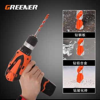 绿林（GREENER）瓷砖钻头混凝土水泥大理石冲击钻头手电钻合金霸王钻6MM5支装
