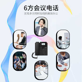 飞利浦 TAIP108HA百兆网口双SIP账号 IP电话机座机 VOIP网络电话 呼叫中心话务电话可壁挂 电源供电