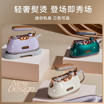 大宇（DAEWOO）挂烫机 手持小星斗熨烫机 蒸汽电熨斗旅游出差便携式小型除菌自清洁烫衣机HI-036 星黛紫