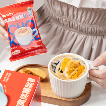 焦咔滋蜂窝焦糖100g（10g*10袋）卡美罗咖啡伴侣0脂肪焦糖块蜂窝糖块