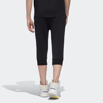 阿迪达斯adidas三叶草男运动休闲舒适针织七分裤中裤gj6689gj6689s