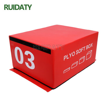 RUIDATY 跳箱训练 健身房爆发力弹跳力软体跳箱四合一 1+2+3号跳箱