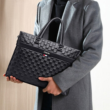 丹迪dante 品牌新款真皮男士公文包手提单肩斜挎休闲商务电脑文件包大