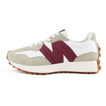 新百伦327官方旗舰店nb运动鞋男小蛮腰阿甘女鞋秋季增高官网 酒红_327