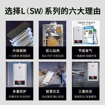 阿诗丹顿 燃气壁挂炉一级能效冷凝炉地暖炉全屋 采暖热水两用智能WIFI版LL1PBD30-L3017SW 