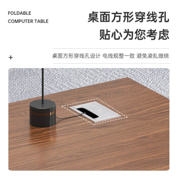 中伟（ZHONGWEI）老板桌简约现代办公桌经理桌电脑桌写字桌办公桌长条桌1.6米