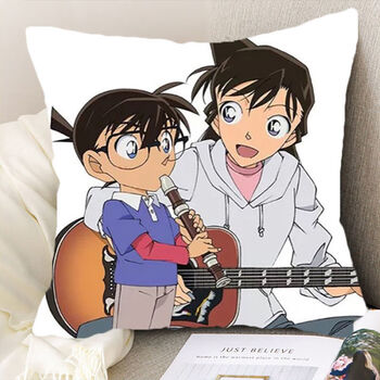 酷小智柯南周边抱枕名侦探diy定制枕套新一小兰基德生日礼物靠垫可