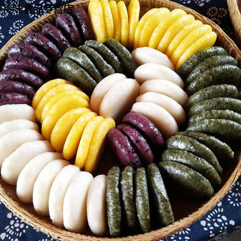 粉糍粑纯糯米手工黑米高粱艾草艾叶湖南湖北四川特产小米糍粑1斤6个