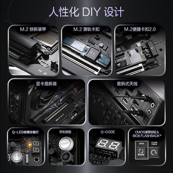 ROG CROSSHAIR X870E HERO主板 支持 CPU 9900X3D/9950X3D/9800X3D (AMD X870E/socket AM5)