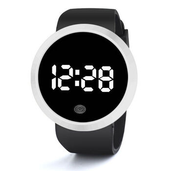 可定闹钟的手表初高中大小学生儿童调震动电子表男女孩款防水夜光珠