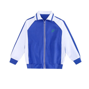 冬季外套男女生冬装校裤子学生班服深圳市统一校服 小学蓝色冬外套