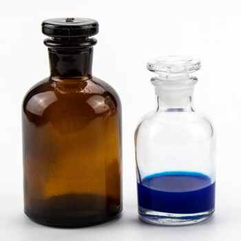 海斯迪克 HKCL-221 透明细口瓶试剂瓶 玻璃密封瓶具塞小口瓶 棕色细口瓶 棕色250ml