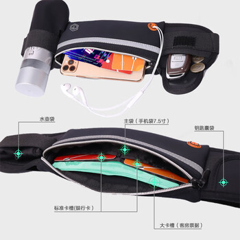 京东京造运动跑步腰包 男女款 户外健身包迷你登山旅行包小书包胸包 黑色 京东京造运动跑步腰包 男女款 户外健身包迷你登山旅行包小书包胸包 黑色