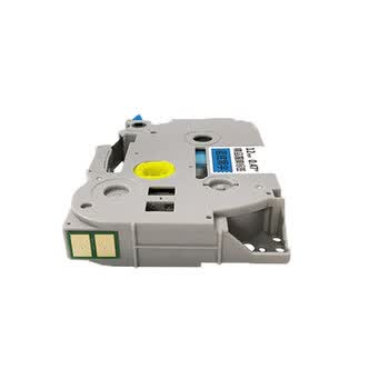 e代标签色带12mm蓝底黑字TZe-Z531带芯片适用brother兄弟PT-E115B标签机D210打印机e100色带标签纸
