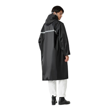 天堂 骑行雨衣雨披单人连体 电动车长款风衣连体雨衣 黑灰XXL码