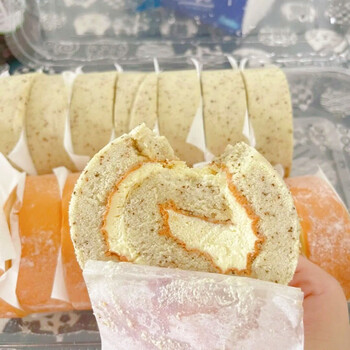 北京山姆网红瑞士卷伯爵原味蛋糕卷下午茶8块sf全国冷链
