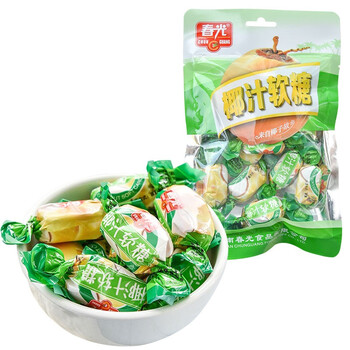 椰汁糕春光食品 春光椰汁软糖120g 海南特产椰子糖婚礼喜糖椰子味水果