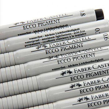 德国辉柏嘉(Faber-castell)针管笔 漫画笔0.1mm黑 4支装166199 德国辉柏嘉(Faber-castell)针管笔 漫画笔0.1mm黑 4支装166199