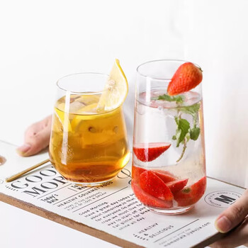 帕莎帕琦进口牛奶杯饮料杯啤酒杯奶昔杯大肚玻璃水杯子425毫升1只41536