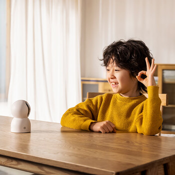 小米小米智能摄像机C700+256GB存储卡 800万像素4K超清家用监控摄像头360度全景婴儿监控AI人形侦测