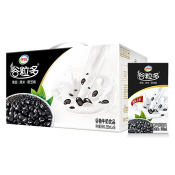 伊利伊利谷粒多黑谷谷物牛奶饮品250ml*16盒营养谷物牛奶营养早餐