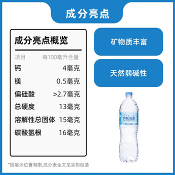 寿乡第一泉巴马活泉 天然弱碱性饮用矿泉水 1.6L*6瓶 整箱 瓶装水 饮用水