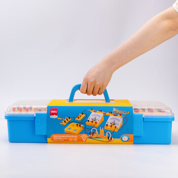 得力(deli)升级初中物理电磁学实验箱教材同步初二初三实验器材科学电磁学实验箱 学生文具生日开学礼物88件 得力(deli)升级初中物理电磁学实验箱教材同步初二初三实验器材科学电磁学实验箱 学生文具生日开学礼物88件